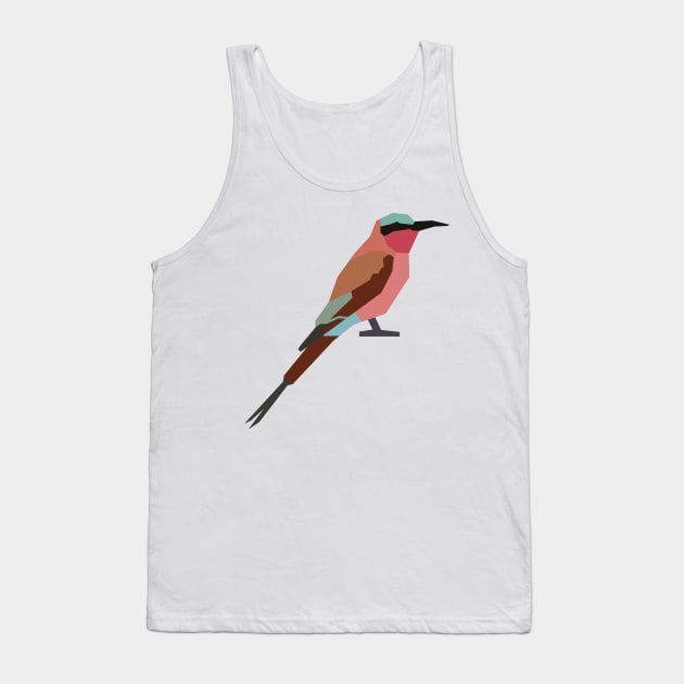 Graphic Nature - Southern Carmine Bee-Eater Tank Top by AnthonyZed